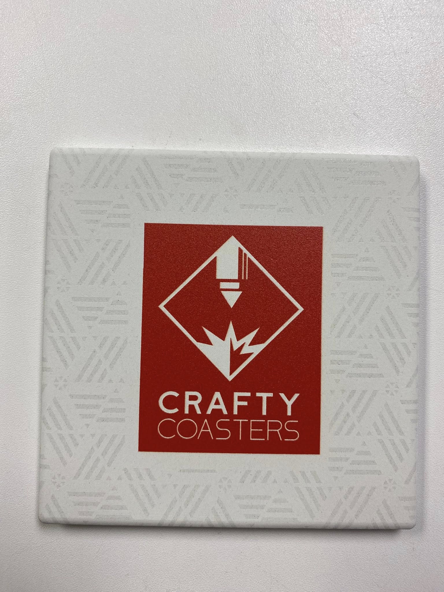 Ceramic coaster set with minimalist design